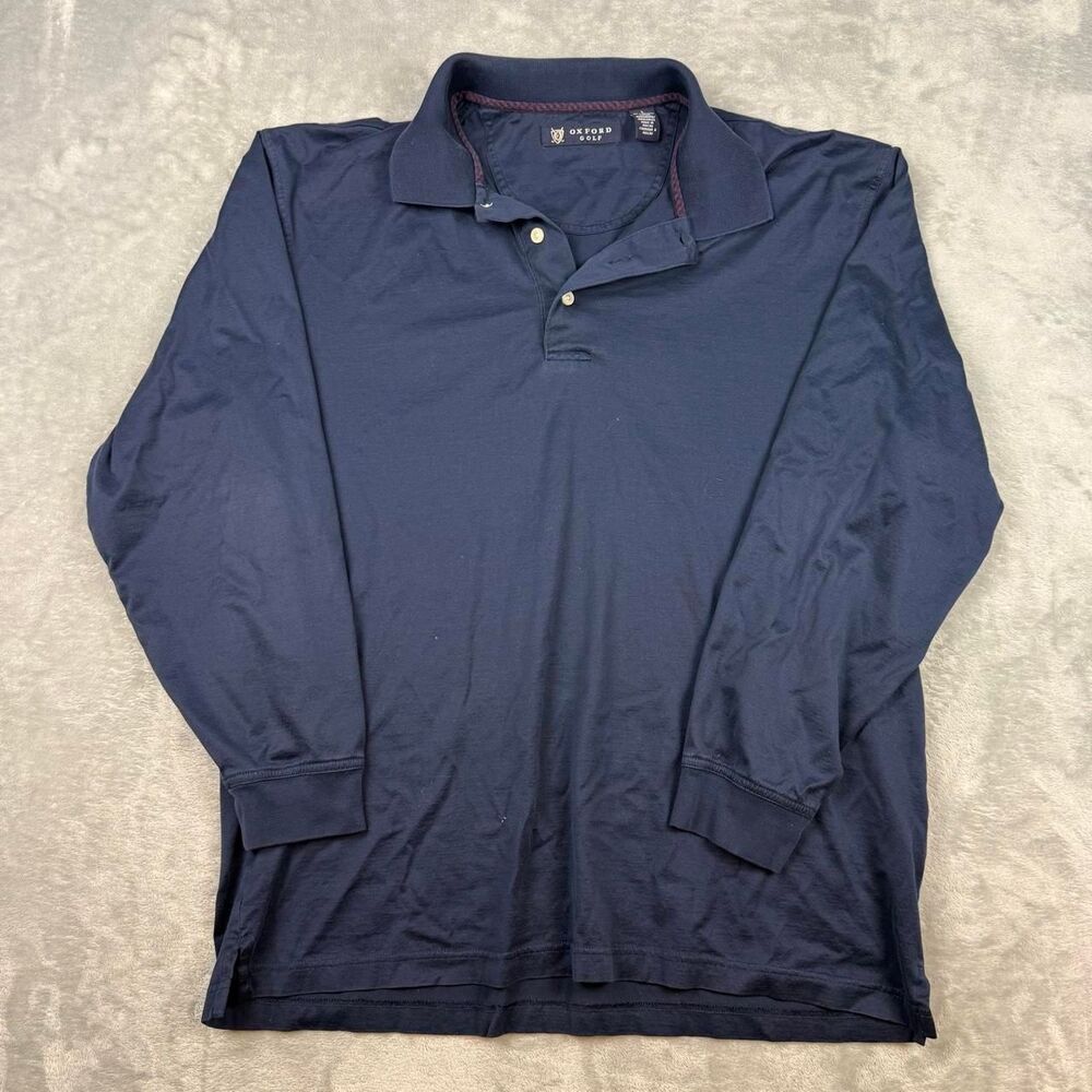 Oxford Men's Navy and Blue Polo-shirts